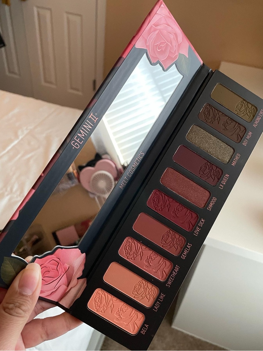 Melt Cosmetics Gemini II Eyeshadow Palette - Rose, Mauve, Warm Brown, Gold